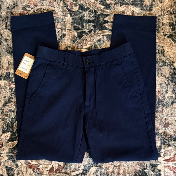 Tailorbyrd Navy Chinos for Men - Picture 1 of 3
